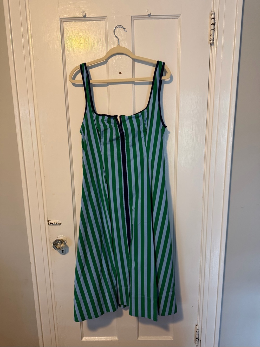 Maeve Sleeveless Notched Square-Neck Midi Dress (from Anthropologie), XL